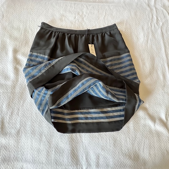 W118 by Walter Baker Jaime Skirt, Navy Stripe, XS - Picture 9 of 10
